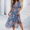 Robe Mousseline de Soie Fleurie