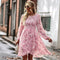 Robe Courte Evasée Fleurie