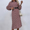 Robe Chemisier Fleurie Mi-Longue