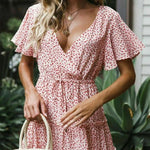 Robe Fleurie Rose Poudre - Vignette | Robe Fleurie