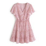 Robe Fleurie Rose Poudre - Vignette | Robe Fleurie