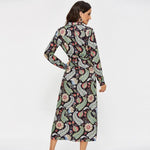 Robe Longue Fleurie Chemisier Vintage - Vignette | Robe Fleurie