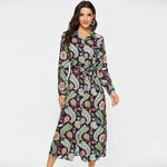 Robe Longue Fleurie Chemisier Vintage - Vignette | Robe Fleurie