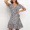 petite robe noir fleurs blanches