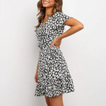 Robe Portefeuille Fleurie Courte - Vignette | Robe Fleurie