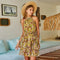 robe florale sans manches