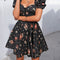 Robe Patineuse Courte Fleurie