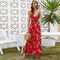 Robe Longue Fleurie Dos Nu