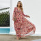 Robe Longue Fleurie Rose