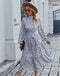 Robe Bohème Fleurie Manche Longue