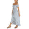 Robe Longue Fleurie Asymétrique
