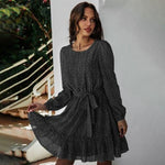 Robe Courte en Crêpe Fleurie - Vignette | Robe Fleurie