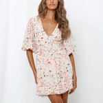 Robe Fleurie Décolleté - Vignette | Robe Fleurie