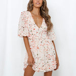 Robe Fleurie Décolleté - Vignette | Robe Fleurie