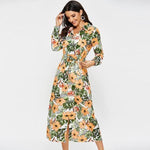 Robe Longue Fleurie Tropical - Vignette | Robe Fleurie