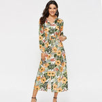 Robe Longue Fleurie Tropical - Vignette | Robe Fleurie