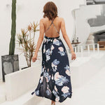 Robe Longue Fleurie Dos Nu Glamour - Vignette | Robe Fleurie