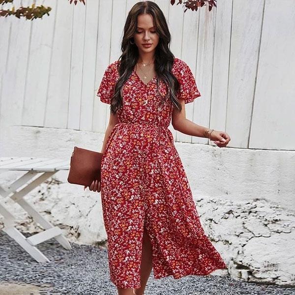 Comment Porter une Robe Longue Fleurie ?