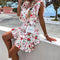 Robe Fleurie Blanche Plage