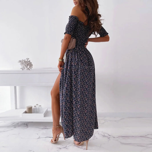 Robe Fleurie Épaules Dénudées