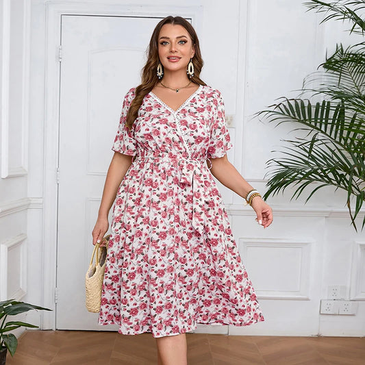 Robe Fleurie Mariage Femme Ronde