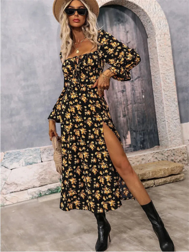 Robe a fleur femme sale