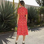 Robe Mi-Longue Petites Fleurs