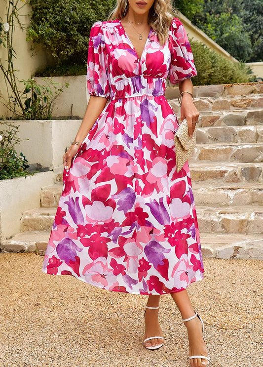 Robe Fleurie pour Mariage Invité