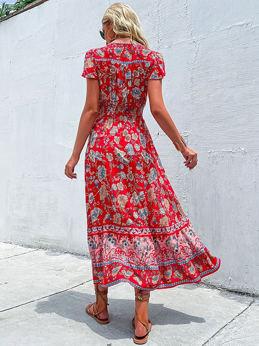 Robe Longue Fleurie Champêtre