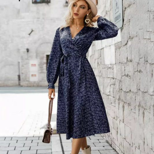Robe Portefeuille à Fleur