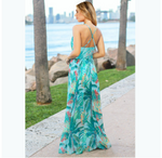 Robe Longue Bleu Ciel Fleurie Robe Fleurie
