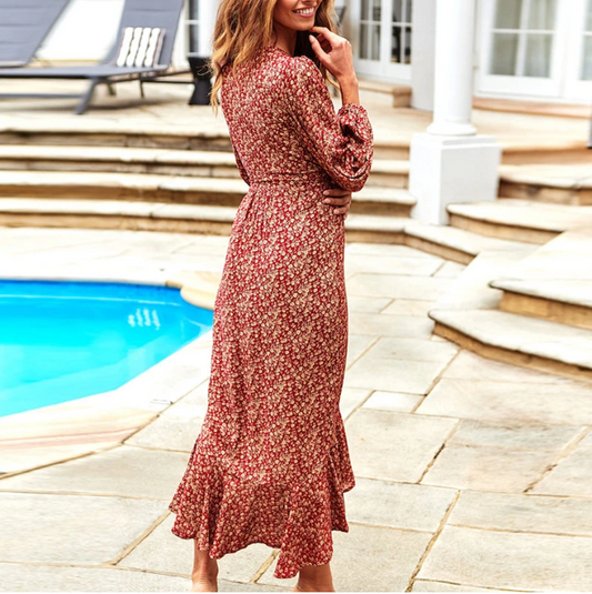 Robe Fleurie Femme Ronde Portefeuille