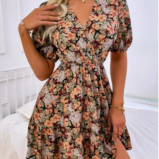 Robe Courte Fleurie Mariage