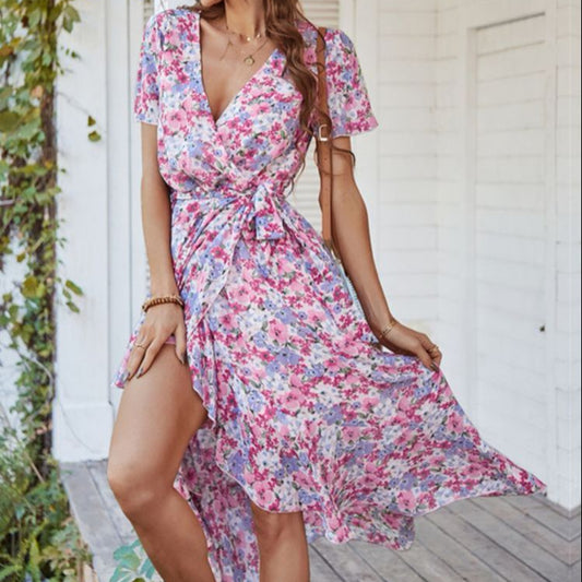 Robe Longue Fleurie Mousseline