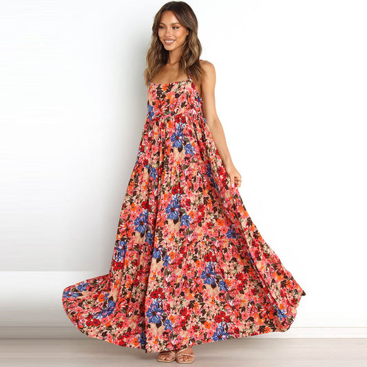 Robe Blouse Fleurie Longue