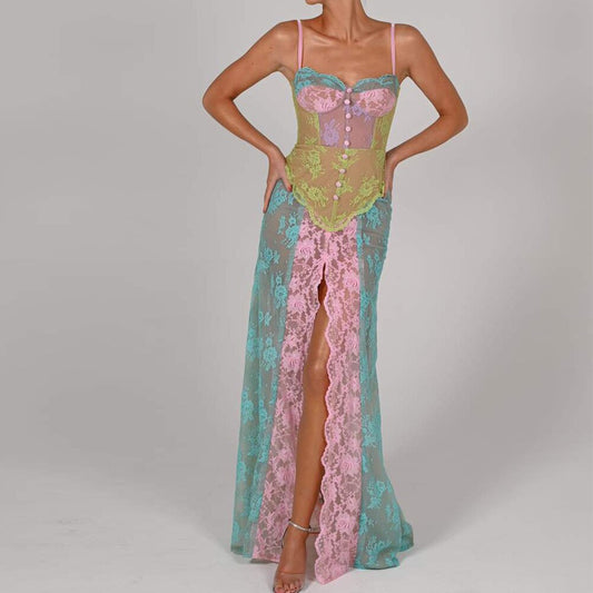 Robe cocktail Fleurie Femme
