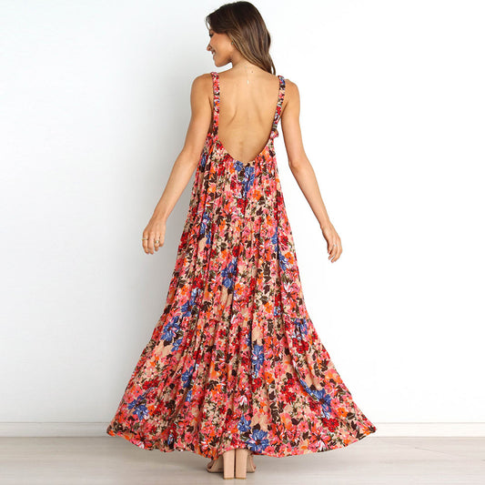 Robe Blouse Fleurie Longue