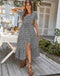 Robe Longue Fleurie Cintrée