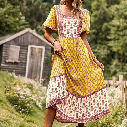 Robe Bohème Florale