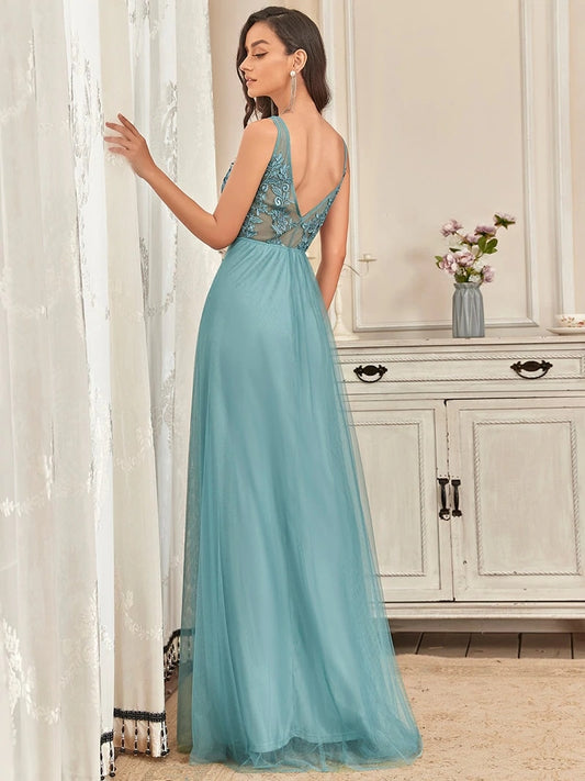 Robe Longue Fleurie Demoiselle d'Honneur