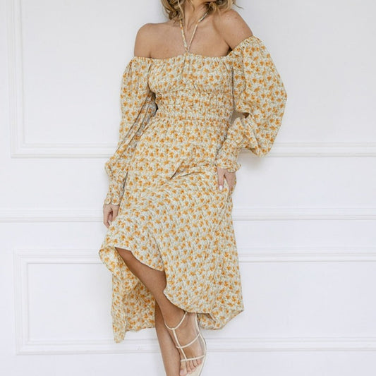 Robe Midi Fluide Fleurie