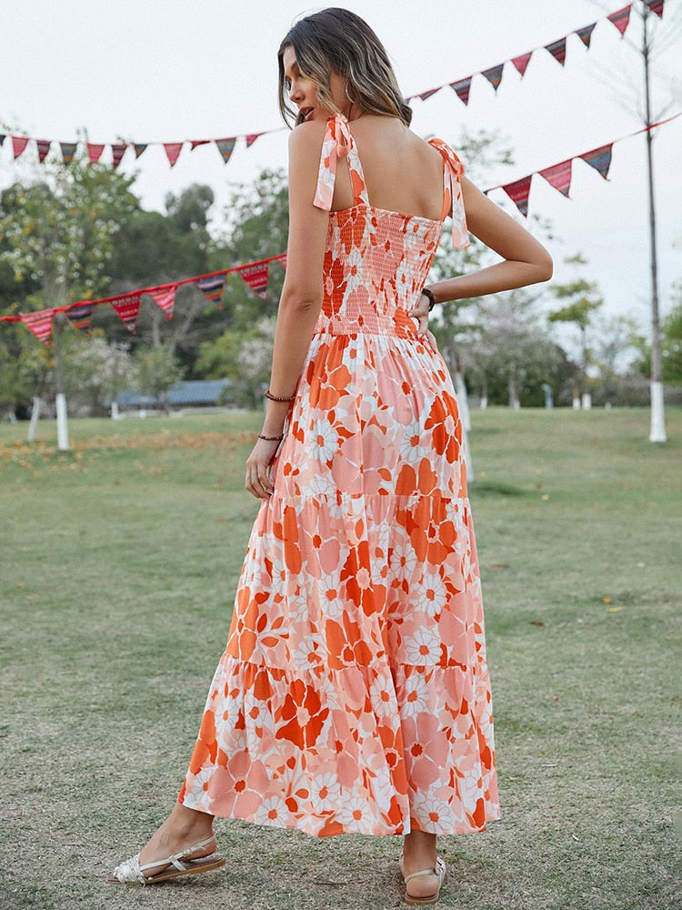 Robe Maxi Grosses Fleurs