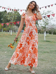 Robe Maxi Grosses Fleurs