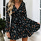 Robe Fleurie Courte Hiver