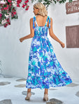 Robe Longue d'Eté à Fleurs pour Femme Boho