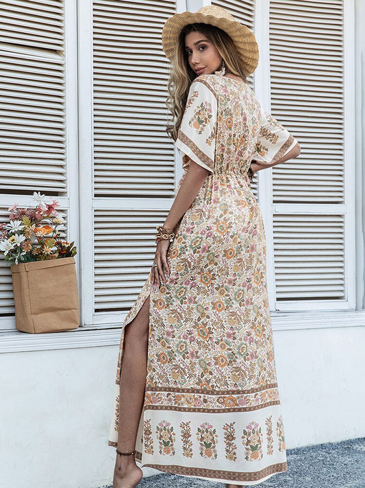 Robe Maxi à Fleurs Style Boho