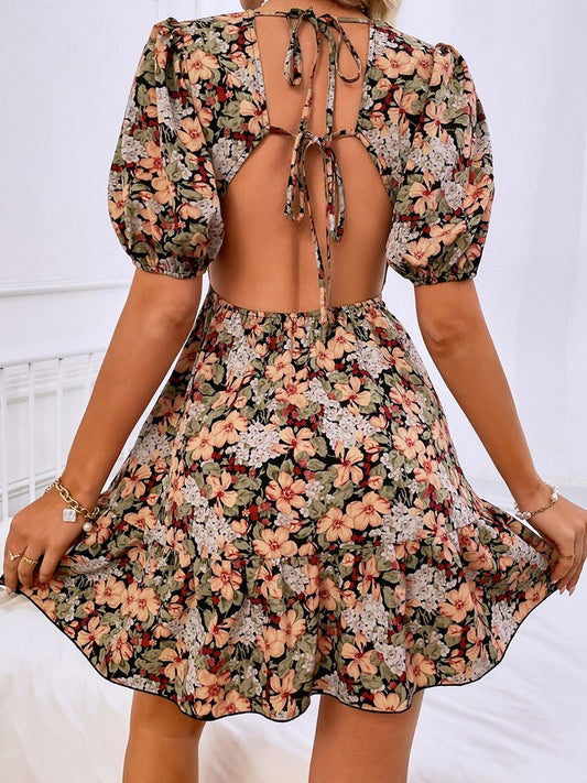 Robe Courte Fleurie Mariage