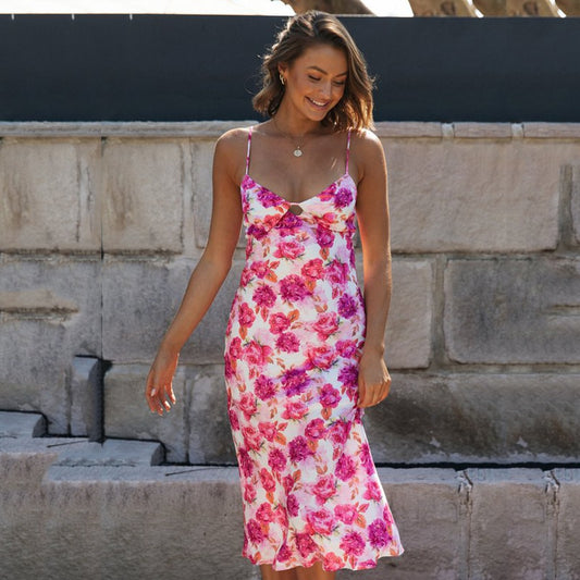 Robe de Soirée Fleurie