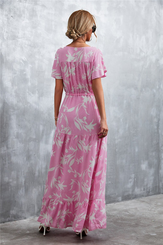 Robe Longue Champêtre Fleurie