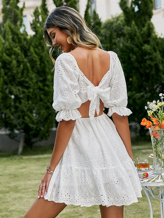 Robe Patineuse Fleurie Mariage